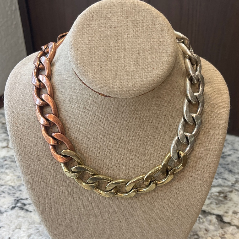 Jenny Bird mixed metal CurbChain Necklace